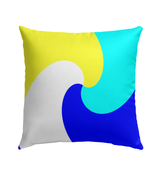 Celestial Calm Outdoor Pillow designed for outdoor meditation.